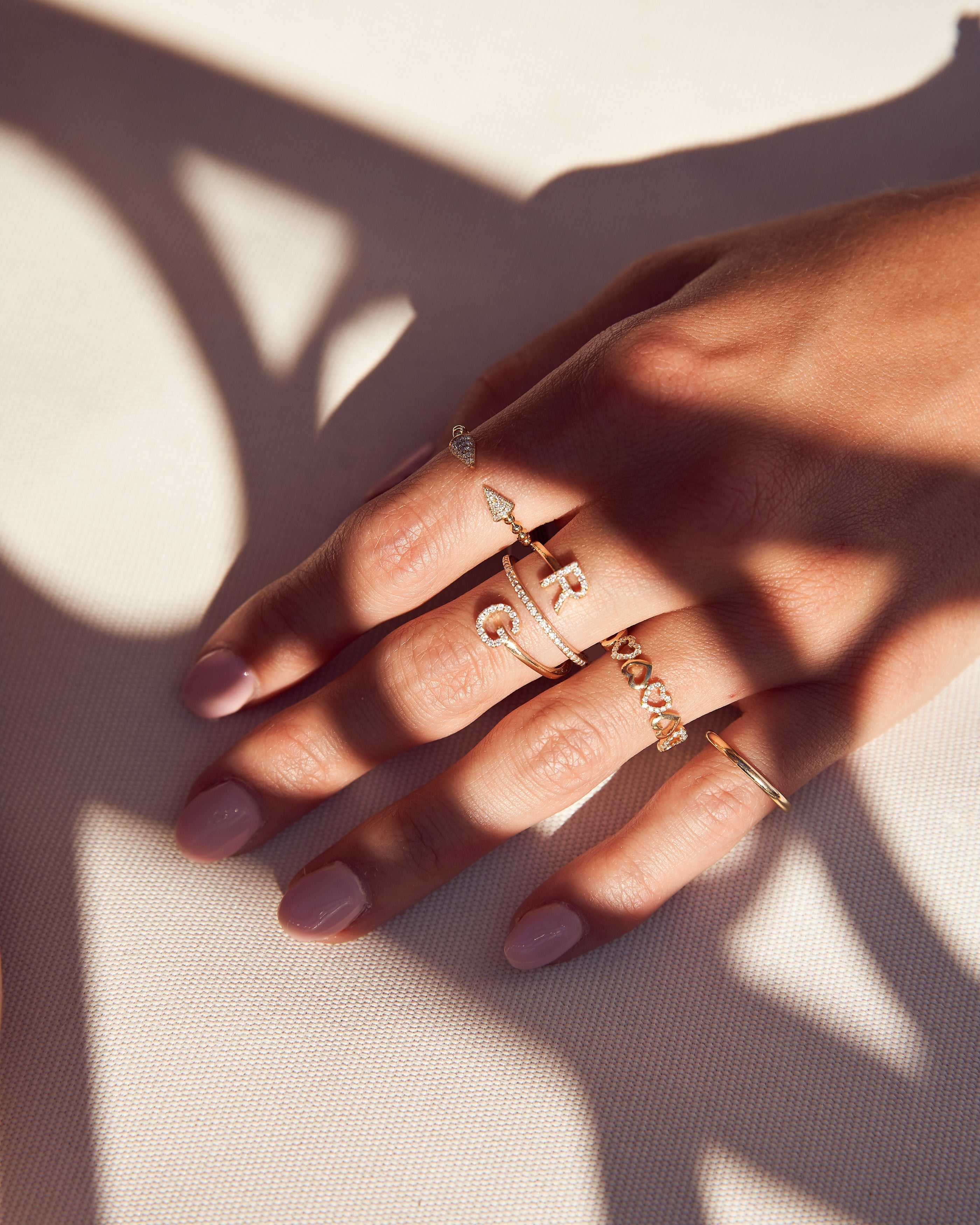 Diamond Ring of Hearts