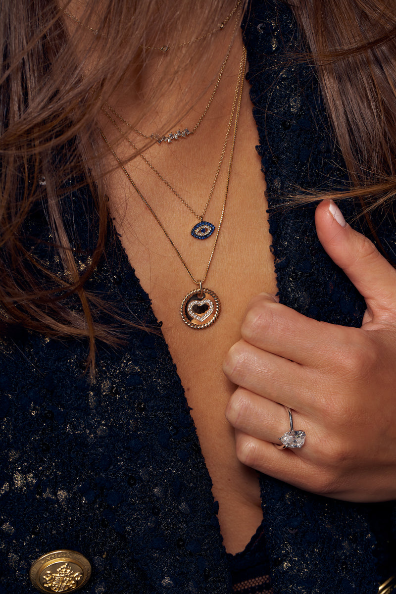 Diamond Evil Eye Necklace