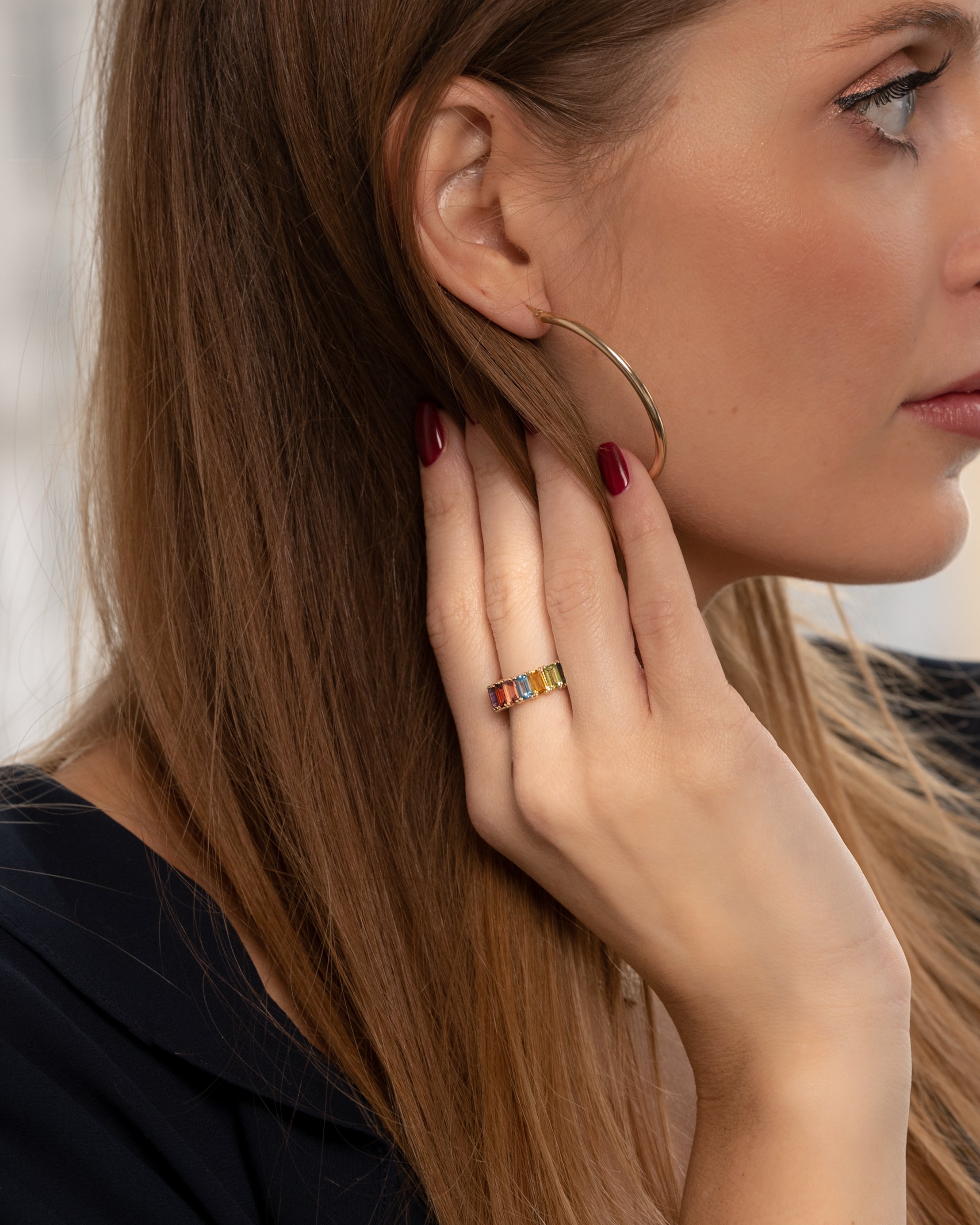 Boucles d'Oreilles Créoles Moyenne