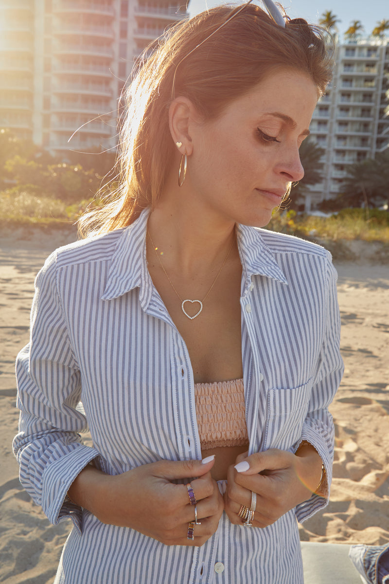 Jumbo Diamond Heart Necklace