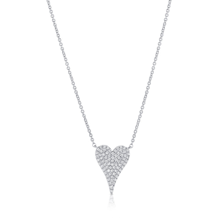 Pavé Pointy Heart Necklace