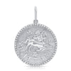 Pendentif zodiaque à bordure de diamants jumbo