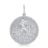 Pendentif zodiaque à bordure de diamants jumbo
