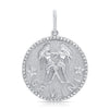 Pendentif zodiaque à bordure de diamants jumbo