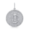 Pendentif zodiaque à bordure de diamants jumbo