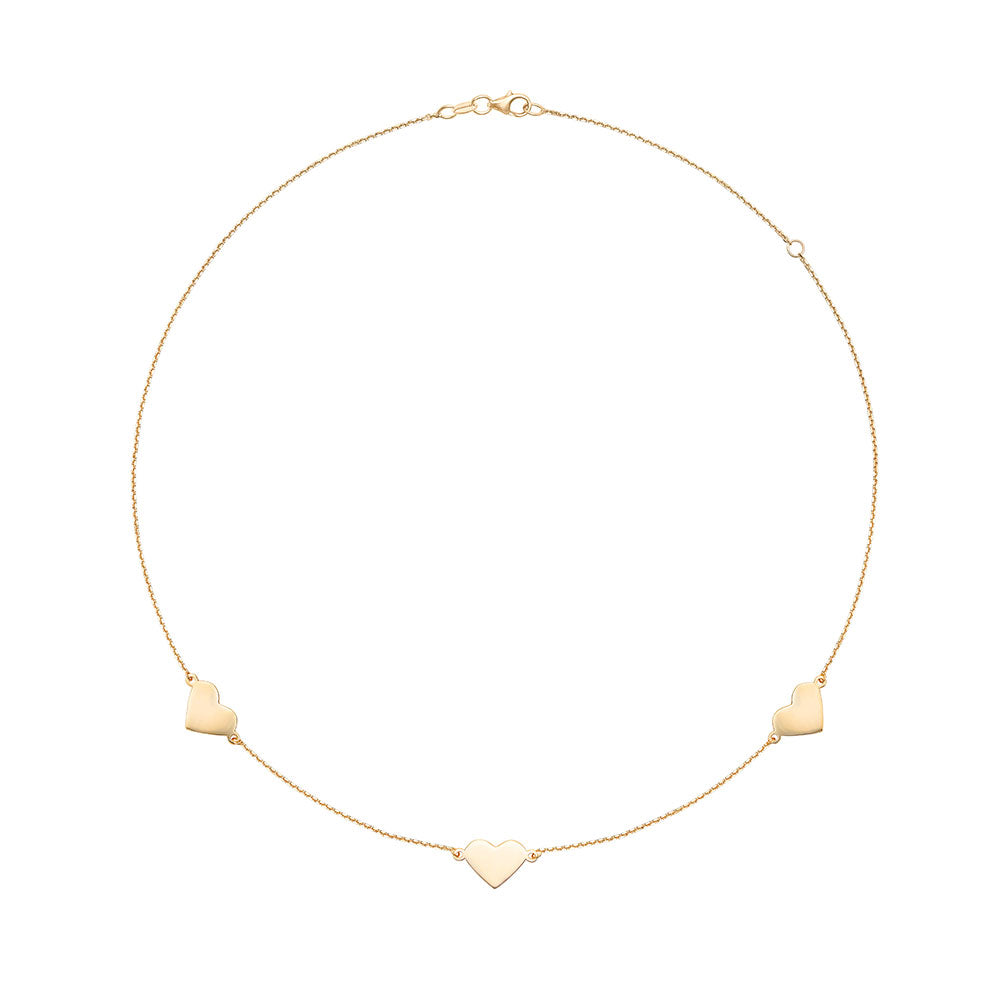 Collier Triple Coeur