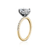 Bague à diamant de laboratoire ovale de 2,01ct