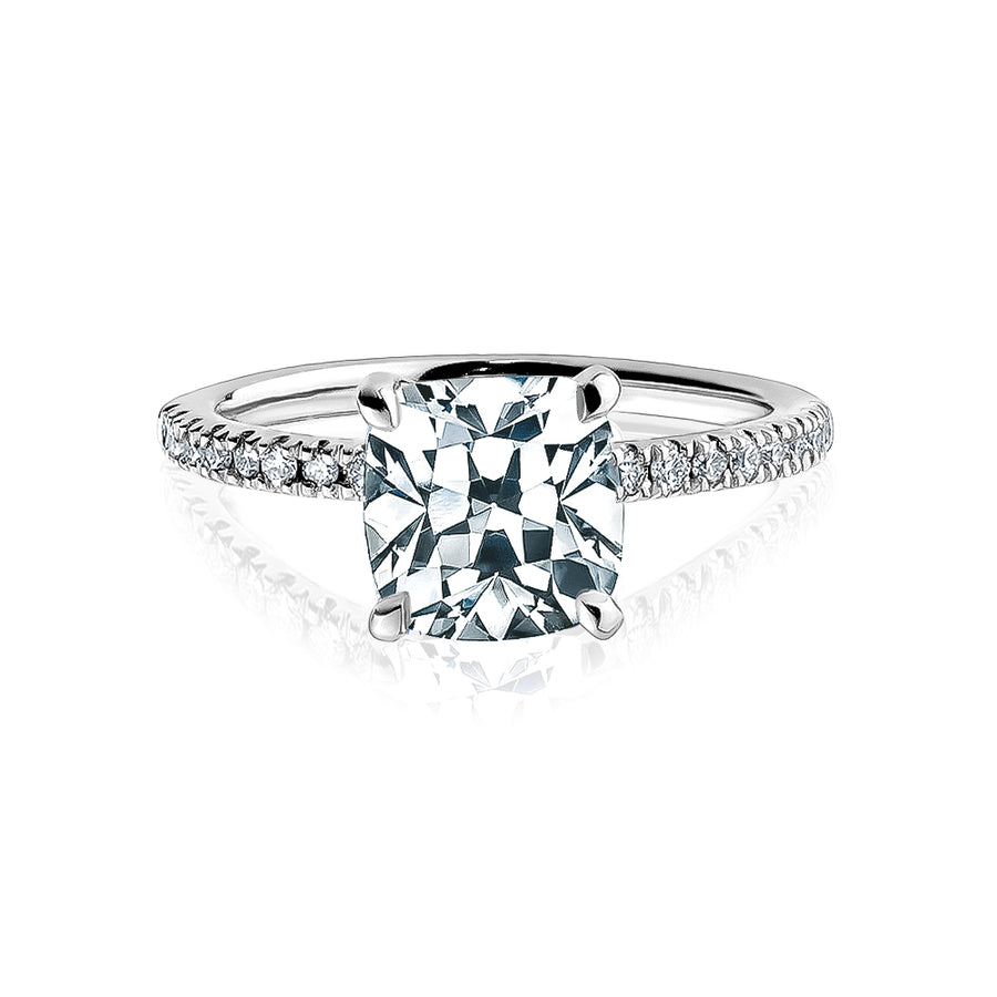 Bague à diamant coussin de laboratoire de 2,00ct