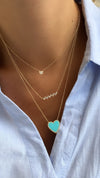 Collier de Diamants Baguette Dentelés