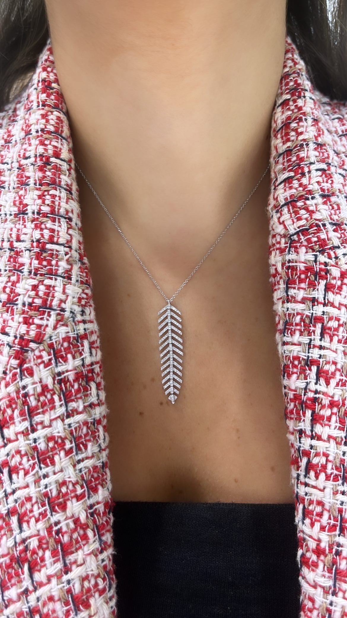 Dangling Leaf Statement Necklace