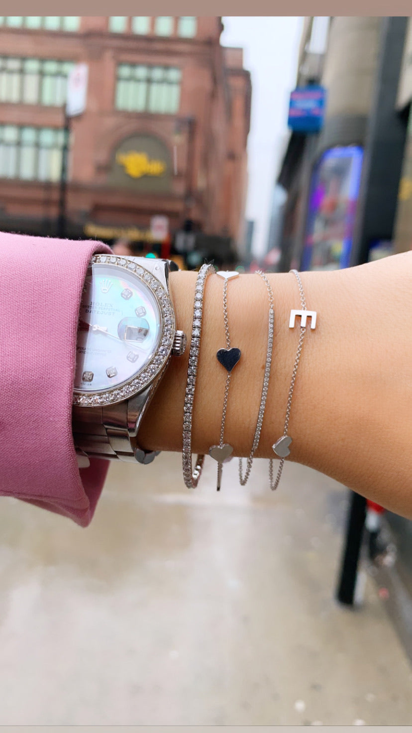 Bracelet ﻿à Une Initiale