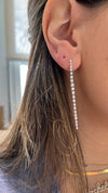 Pendants d'oreilles à diamants gradués