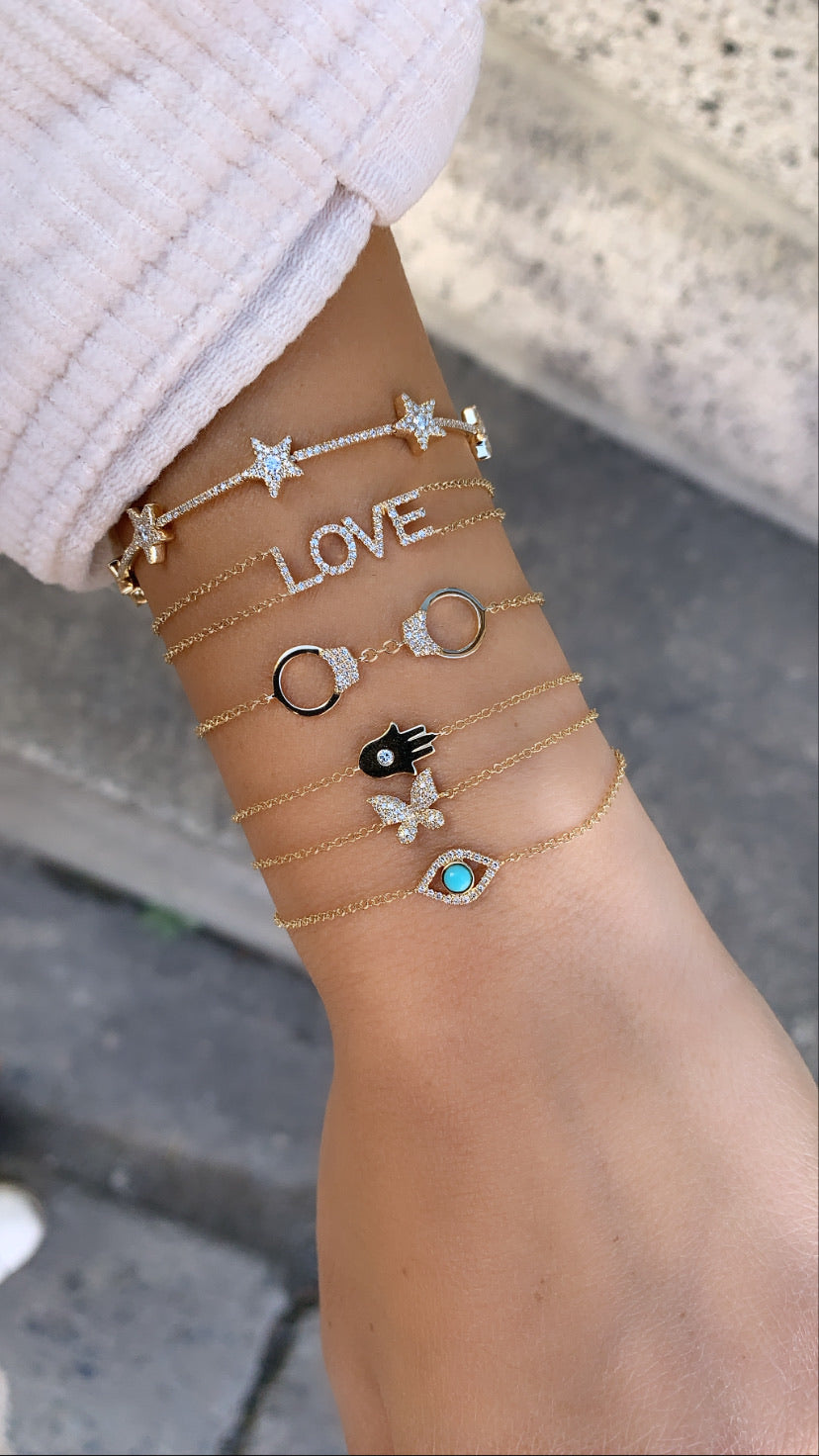 Bracelet de Menottes en Diamant