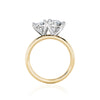 SOLD Bague Toi et Moi à diamant radiant et rond