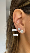Clous d'oreilles diamantés
