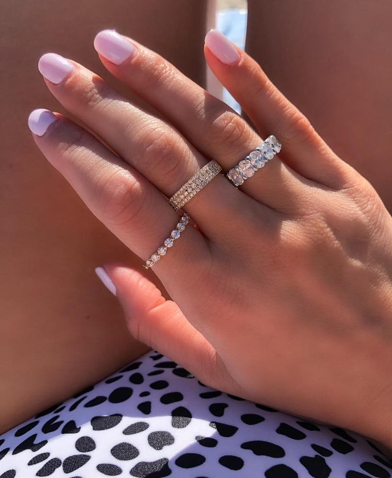 Single Prong Diamond Ring
