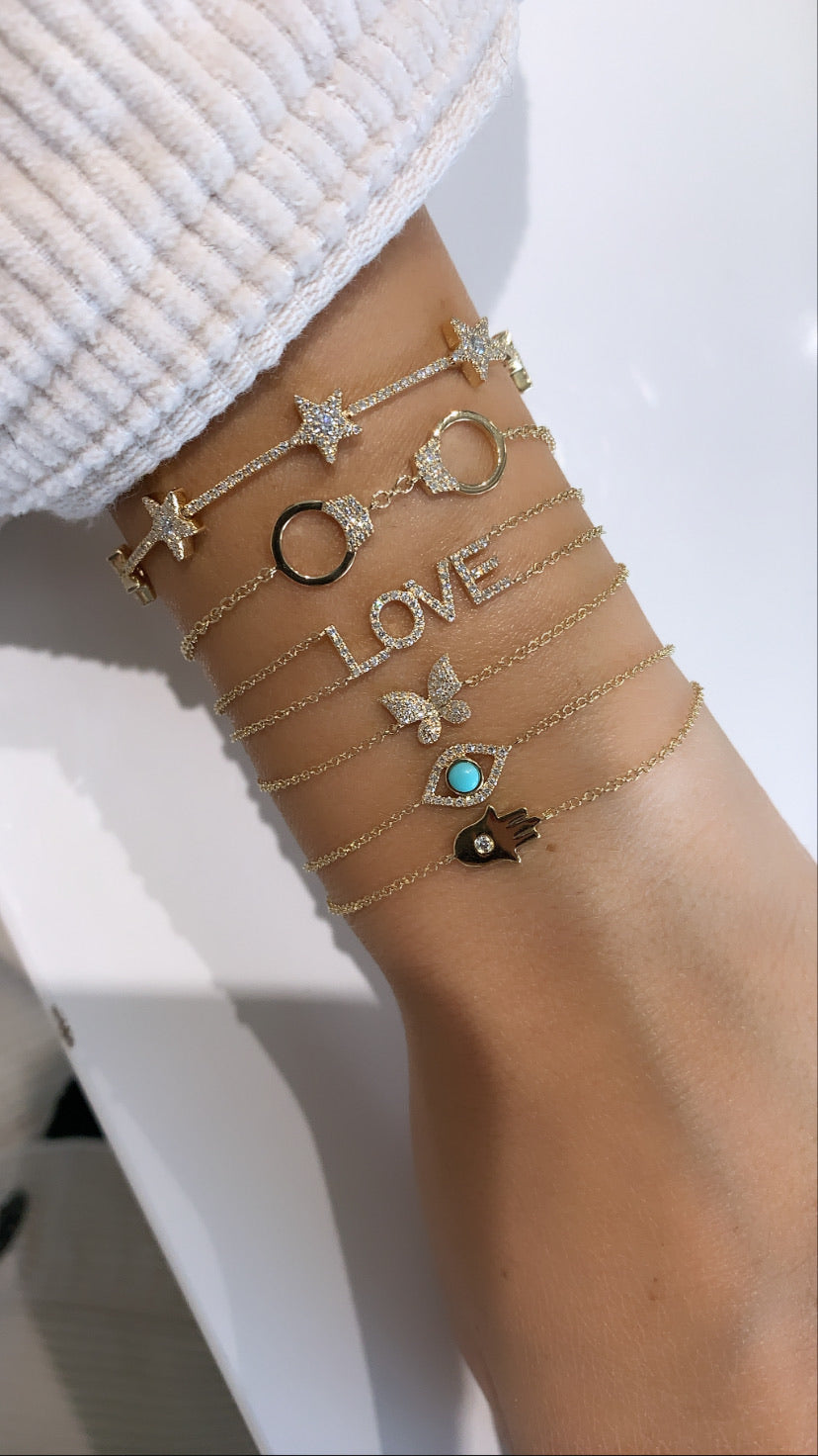 Bracelet Papillon ﻿à Diamant Unique