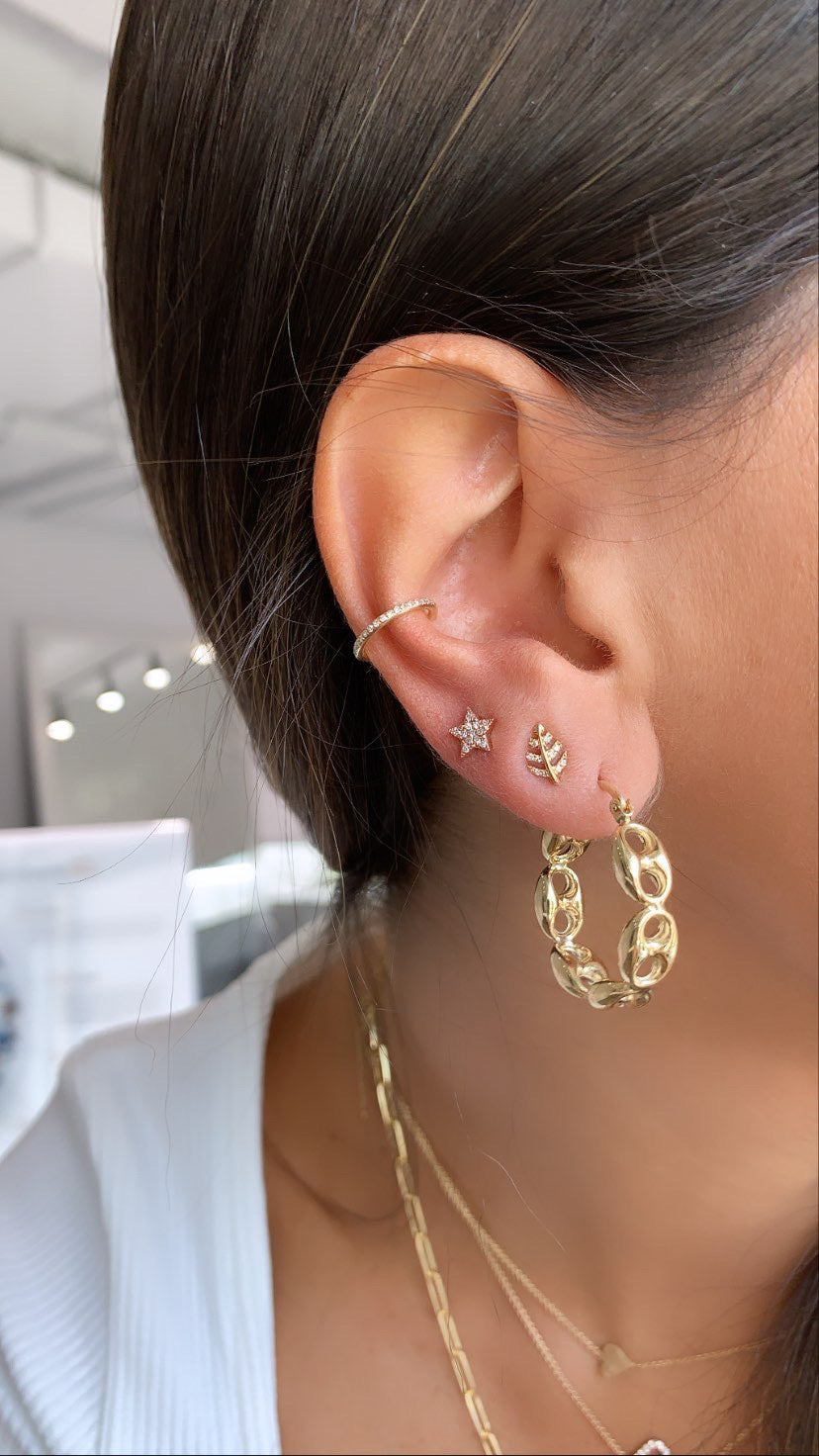 Anneau à Oreilles en Diamant