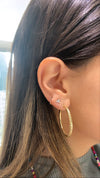 Boucles D'oreilles Créoles Fantaisie 3MM
