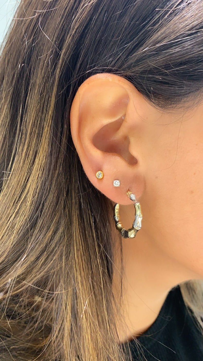 Two-Tone Hammered Hoops