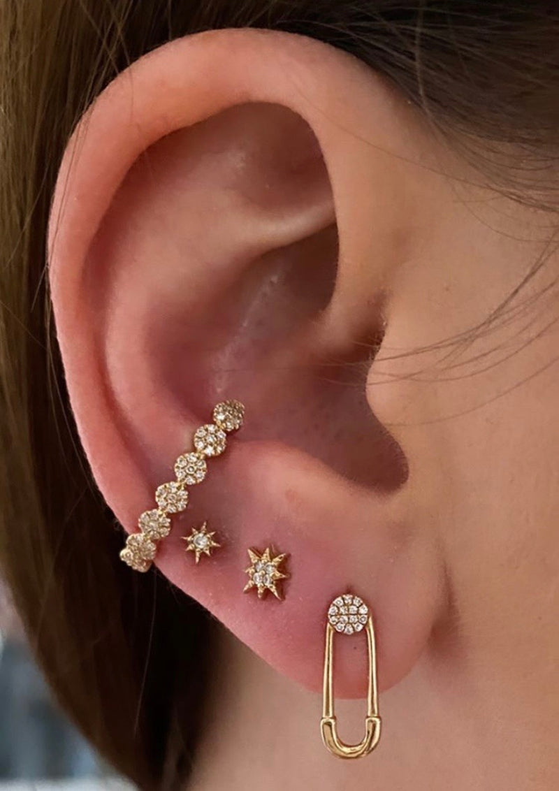 Pavé Circle Earrings