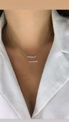 Collier de Diamants Baguette Dentelés