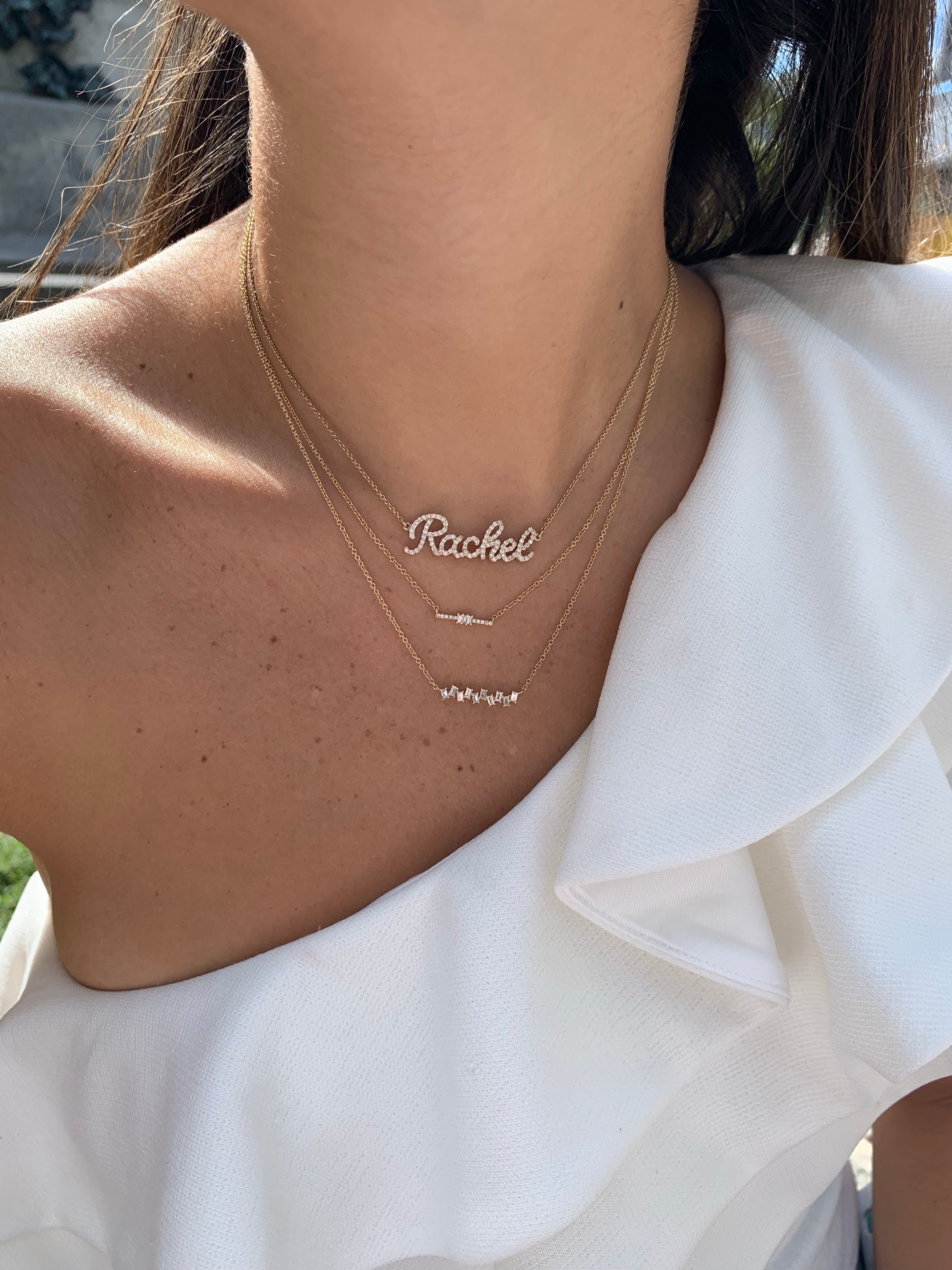 Mini Diamond Segment Necklace
