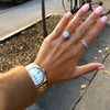 Bague Fine Semi-Pavée