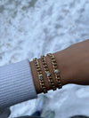 Bracelet à maillons cubains en diamant taillé en émeraude