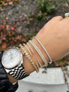 Bracelet à double rangée de diamants