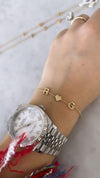 Bracelet ﻿à Mini Initiales 2 Lettres