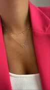 Collier Avec Nœud en Diamant