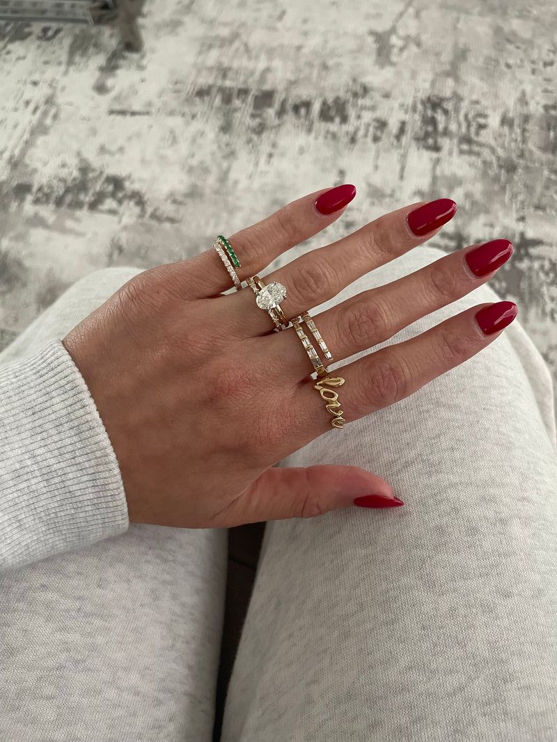 Diamond Baguette Wrap Ring