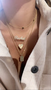 Collier de Coeur Bordé en Diamants