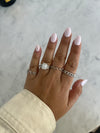 Bague à diamant de laboratoire émeraude de 2,48ct
