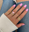 Bague à chaîne en diamant
