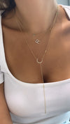 Collier Lasso Demi Lune en Diamant 