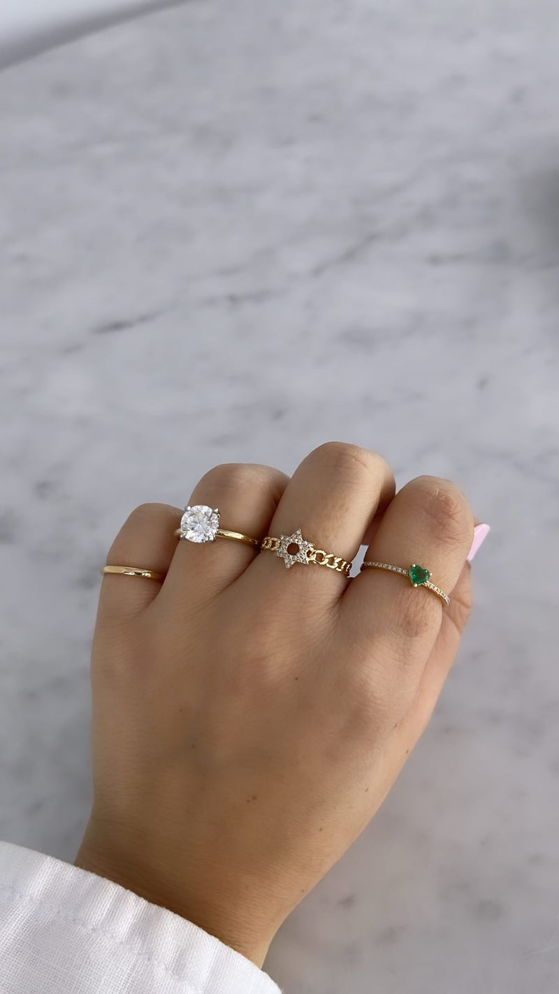 Priestly Blessing: Gold and Silver Star of David Ring, Jewish Jewelry |  Judaica Web Store