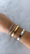 Bracelet à maillons cubains en pavé de Miami