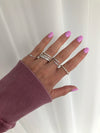 Bague enveloppante en diamant