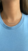 Collier à barres de diamants