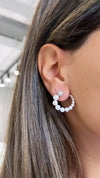Anneaux gradués en perles avec diamants