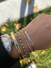 Bracelet poire avec chaton en diamant
