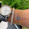Bracelet Triple Coeur en Diamant