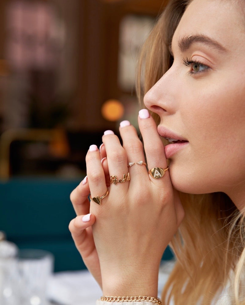 Initial Signet Ring