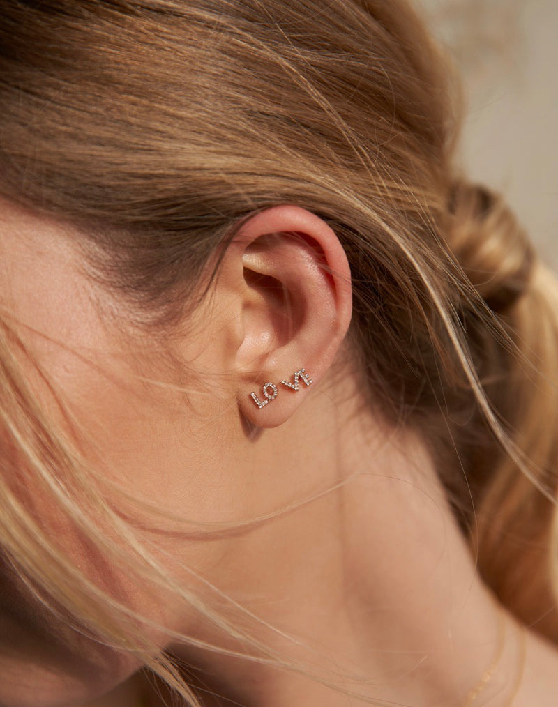 Diamond Love Earrings