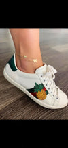 Bracelet de Chevilles à Papillons 14K