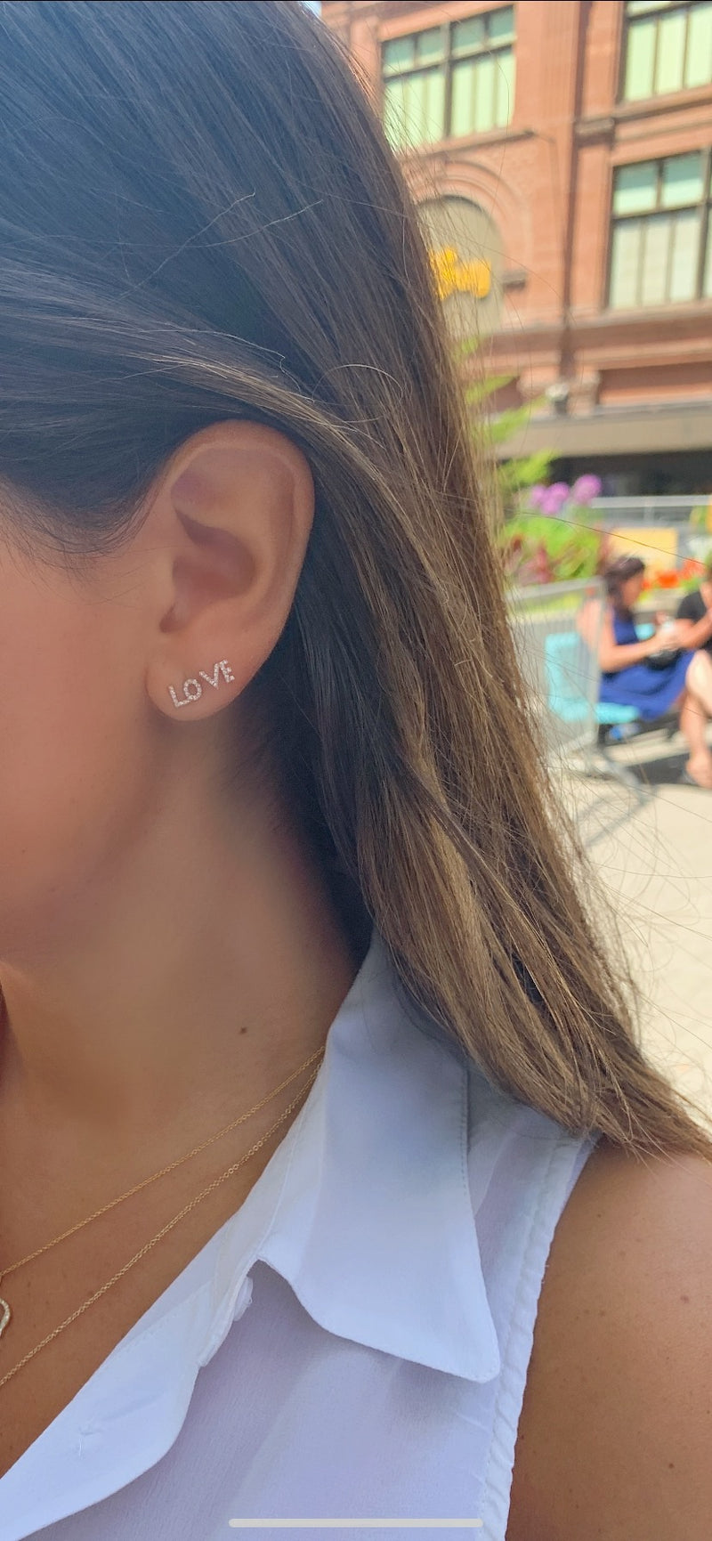 Diamond Love Earrings
