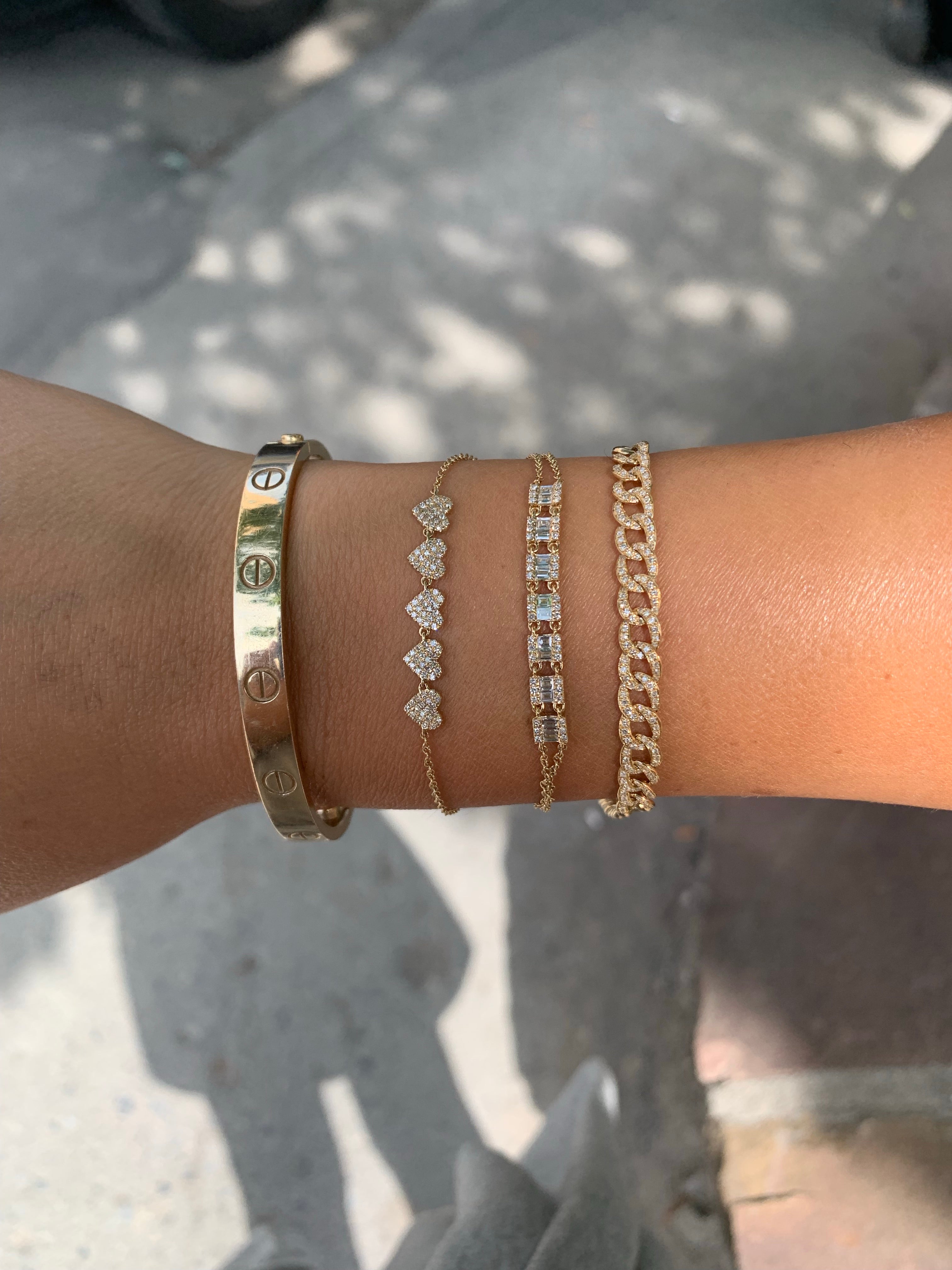 Bracelet de Coeur en Diamant